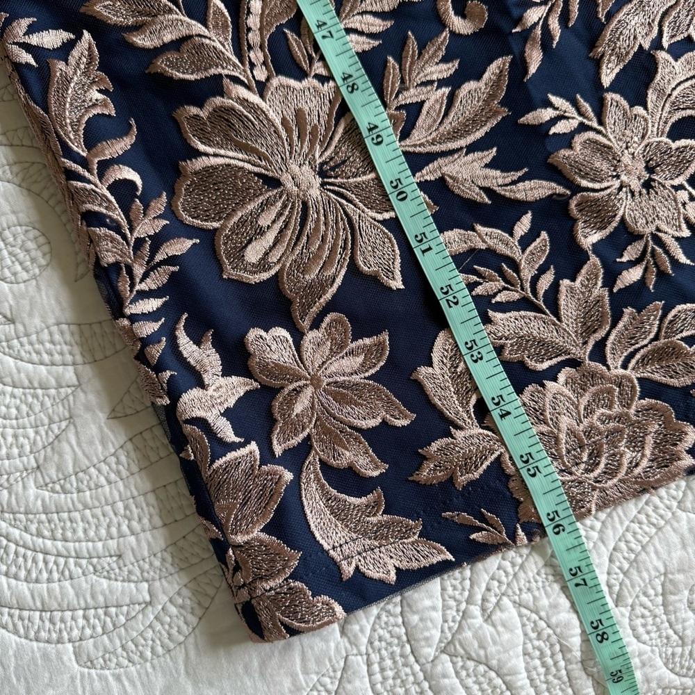 Js Collections - Embroidered Halter Gown - Latte/… - image 8